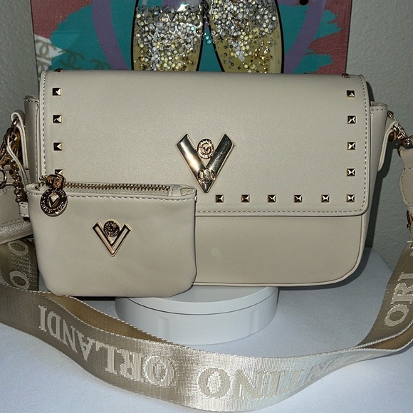 Valentino Orlandi Top Handle Crossbody Bag with Pouch - Picture 4 of 16